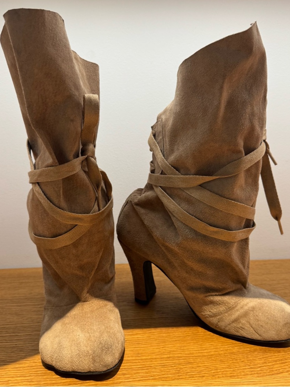 Rare Viviennne westwood Camel Suede boots - Picture 3 of 5
